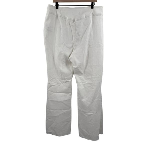 WE THE FREE x FREE PEOPLE Curvy Jeans Size 35 NWT White Denim Plus Curvy Raw Hem - Picture 2 of 16